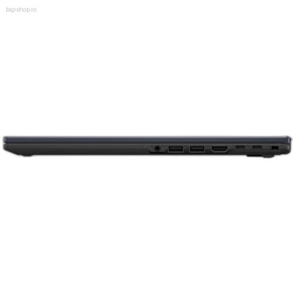 Laptop ASUS ExpertBook B3 B3604CMA-Q9110 profil lateral stanga inchis porturi vizibile.