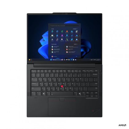 Laptop Lenovo ThinkPad E14 Gen 7 (AMD), Procesor AMD Ryzen 7 250 up to 5.1GHz, 14" WUXGA (1920x1200) IPS 300nits Anti-glare, ram 16GB(1x16GB)5600Mhz DDR5, 512GB SSD M.2 PCIe NVMe, AMD Radeon 780M Graphics, culoare Black, No OS