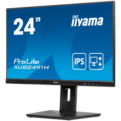 24" IPS-panel, 1920x1080@100Hz, 15cm Height Adj. Stand, 4ms, 300cd/m2, HDMI, DisplayPort