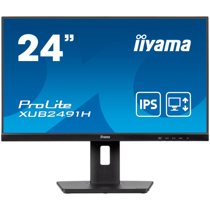 24" IPS-panel, 1920x1080@100Hz, 15cm Height Adj. Stand, 4ms, 300cd/m2, HDMI, DisplayPort