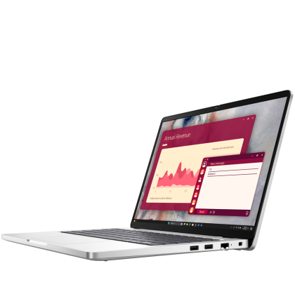 Laptop Dell Pro 14, Procesor Intel Core Ultra 5 235U vPro up to 4.9GHz, 14" FHD+ (1920x1200) IPS 300nits, ram 16GB (1x16GB) 5600MHz DDR5, 512GB SSD M.2 PCIe NVMe, Intel Graphics, culoare silver, Windoes11 Pro