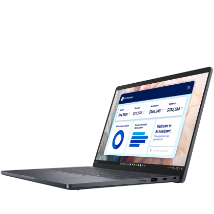 Laptop Dell Pro 14 Plus, Procesor Intel Core Ultra 5 236V vPro up to 4.7GHz, 14" FHD+ (1920x1200) IPS anti-glare 300nits, ram 16GB onboard 8533MHz LPDDR5x, 512GB SSD M.2 PCIe NVMe, Intel Arc Graphics, culoare grey, Windows11 Pro