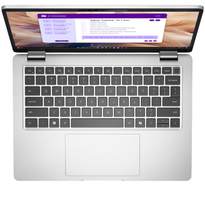 Laptop Dell Pro 13 Plus, Procesor Intel Core Ultra 7 265U vPro up to 5.3GHz, 13.3" FHD+ (1920x1080) anti-glare 300nits, ram 16GB (1x16GB) 5600MHz DDR5, 512GB SSD M.2 PCIe NVMe, Intel Graphics, culoare silver,  Windows11 Pro