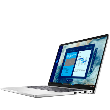 Laptop Dell Pro 16, Procesor Intel Core Ultra 5 235U vPro up to 4.9GHz, 16"FHD+ (1920x1200) anti-glare 300nits, ram 16GB (1x16) 5600MHz DDR5, 512GB SSD M.2 PCie NVMe, Intel Graphics, culoare silver, Windows11 Pro