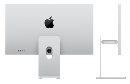 Monitor Apple Studio Display 27", 5K XDR, Thunderbolt, Nano-texture Glass, cu inclinare si inaltime reglabila, culoare argintiu 