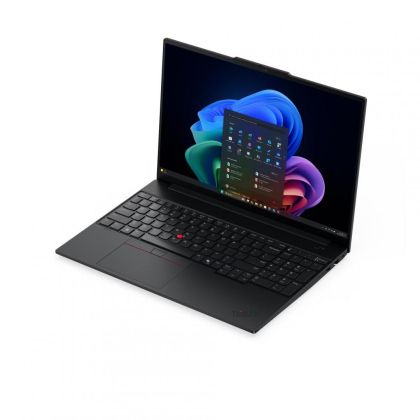 Laptop Lenovo ThinkPad E16 Gen 4 (Intel), Procesor Intel Core 5 320 up to 4.6Ghz, 16" WUXGA (1920x1200) IPS 400nits Anti-glare, ram 16GB (1x16GB) 5600Mhz DDR5, 512GB SSD M.2 PCIe NVMe, Intel Graphics, culoare Black, DOS