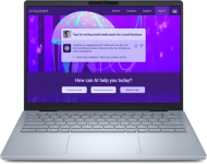 Laptop Dell 14 Plus DB14250, Procesor Intel Core Ultra 7 256V up to 4.8GHz, 14" 2.5k (2560x1600) OLED anti-glare, 16GB soldered 8533MHz LPDDR5x, 512GB SSD M.2 PCIe NVMe, Intel Arc Graphics, culoare ice blue, Windows11 Pro