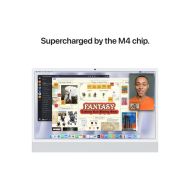 PC all in one Apple iMac 24 inch, Procesor Apple M4 CPU cu 8 nuclee, GPU cu 8 nuclee, Neural Engine 16 nuclee, 23.5" 4.5K (4480x2520) Retina 500niti, ram 16GB, 512GB SSD, tastatura INT, culoare silver, macOS Sequoia