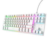 Tastatura Trust GXT833W Thado TKL, alb