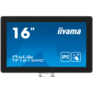 15,6" PCAP Bezel Free 10P Touch, 1920x1080, DisplayPort, HDMI, VGA, 405cd/m2 (with touch), USB Interface, Through Glass (Gloves) mode, External Power Adapter, MultiTouch only with supported OS, Open frame model with seal, IP65 front