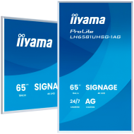 Iiyama ProLite LH6581UHSG-1AG 65" Diagonal Class (64.5" viewable) LED-backlit LCD display digital signage with built-in SoC media player 4K UHD (2160p) 3840 x 2160 white bezel matte finish