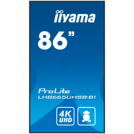 iyama ProLite LH8665UHSB-B1 - 86" Diagonal Class LED-backlit LCD display digital signage Android 4K UHD (2160p) 3840 x 2160 black