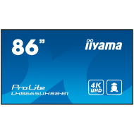 iyama ProLite LH8665UHSB-B1 - 86" Diagonal Class LED-backlit LCD display digital signage Android 4K UHD (2160p) 3840 x 2160 black
