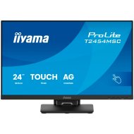 IIYAMA Monitor Touch T2454MSC-B3AG 24" InCell PCAP 10pt touchscreen monitor featuring IPS panel technology, Anti-Glare coating and a flexible stand