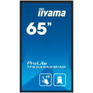 Iiyama ProLite TF6539AS-B1AG - 65" Diagonal Class (64.5" viewable) LED-backlit LCD displaydigital signage with built-in media player and touchscreen (multi touch) Android 4K UHD (2160p) 3840 x 2160 black