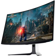 Dell Alienware AW3225QF Gaming Monitor, 32"(31.6") QD OLED UHD 3840x2160 240Hz AR, 1000 cd/m2 (HDR peak), 1m:1, 0.03ms, 178/178, 1xDP 1.4, 2xHDMI 2.1, 1xUSB Type-B up, 2xUSB Type-A down, 1xUSB Type-C down, NVIDIA G-SYNC, Height, Tilt, Swivel, Pivot