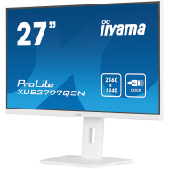 IIYAMA Prolite XUB2797QSN-W2 Business Monitor - 68.5 cm (27''), WQHD (2560x1440), IPS LED, 100Hz, 300 cd/m², matte/white