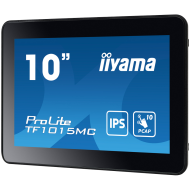 The ProLite TF1015MC (10.1 inch) uses PCAP touch technology and is built into an eye catching bezel with edge-to-edge glass. Equipped with a foam seal finish it supports seamless integration into kiosks and provides IP65 rating.
