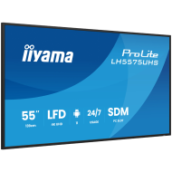iyama ProLite LH5575UHS-B2AG 55" Diagonal Class LED-backlit LCD display digital signage with built-in media player SDM Slot PC 4K UHD (2160p) 3840 x 2160 black matte