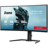 IIYAMA Monitor LED GCB3484WQSU-B1 34" VA 1500R 3440 x 1440 180Hz 21:9 500 cd 4000:1 0.4ms HDMI DP USB HUB Full Ergo