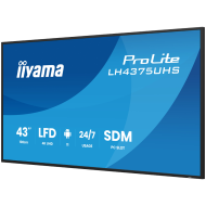 Iiyama ProLite LH4375UHS-B2AG 43" (42.5" viewable) LED-backlit LCD BUILT IN MEDIA  PLAYER SDMM Slot PC 4K UHD (2160p) 3840 x 2160 BLACK