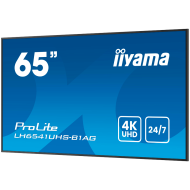 65" 3840x2160, 4K UHD IPS panel, 1% Haze, Landscape and Portrait mode, Speakers 2x 10W , 3x HDMI, 500cd/m2, Media Play USB Port, Control LAN / RS232C, VESA 500x500 -wallmount included