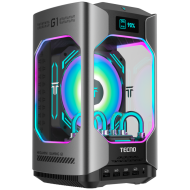 TECNO PC MEGAMINI GAMING G1 Intel i9-13900H DDR5 32Gb SSD 1Tb RTX4060 8Gb Water Cooling WiFi 6 BT 5.2 RJ45 2.5G 2xUSB 3.2 2xUSB 3.1 2xUSB2.0 1xThunderbolt 1xTypeC Full 2xHDMI 1xSD3.0 1xOculink 63Gb/s 1x3.5 Windows11