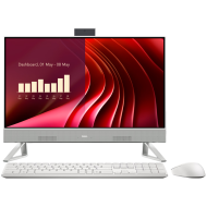 Dell 24 AIO,23.8" FHD(1920x1080)Infinity Touch,Intel Core 7 150U(12MB cache,10Cores,up to 5.4GHz),16GB(2x8)5200MT/s,1TB(M.2)PCIe NVMe SSD,Integrated Graphics,Wi-Fi 6E(2x2)+BT,Dell Pro Keyboard and Mouse-KM5221W,White,Win11Pro,3Yr NBD