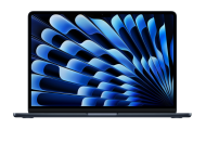 Laptop Apple MacBook Air 13", Procesor Apple M5 CPU cu 10 nuclee, GPU cu 10 nuclee, Neural Accelerators, 13.6"(2560 x 1664) IPS 500nits, ram 24GB, 1TB SSD, tastatura INT, culoare Midnight, macOS Tahoe