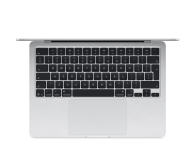 Laptop Apple MacBook Air 13", Procesor Apple M5 CPU cu 10 nuclee, GPU cu 8 nuclee, Neural Accelerators, 13.6"(2560 x 1664) IPS 500nits, ram 16GB, 512GB SSD, tastatura INT, culoare Silver, macOS Tahoe