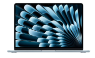 Laptop Apple MacBook Air 13", Procesor Apple M5 CPU cu 10 nuclee, GPU cu 10 nuclee, Neural Accelerators, 13.6"(2560 x 1664) IPS 500nits, ram 24GB, 1TB SSD, tastatura INT, culoare Sky Blue, macOS Tahoe