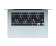 Laptop Apple MacBook Air 15", Procesor Apple M5 CPU cu 10 nuclee, GPU cu 10 nuclee, Neural Accelerators, 15.3"(2880 x 1864) IPS 500nits, ram 24GB, 1TB SSD, tastatura INT, culoare Sky Blue, macOS Tahoe
