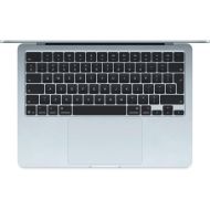 Laptop Apple MacBook Air 13", Procesor Apple M5 CPU cu 10 nuclee, GPU cu 10 nuclee, 13.6"(2560 x 1664) IPS 500nits, ram 24GB, 512GB SSD, tastatura US, culoare Sky Blue, macOS Sequoia