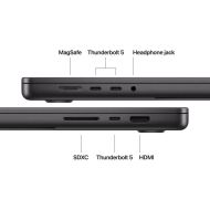 Laptop Apple MacBook Pro 16", Procesor Apple M5 Max, CPU cu 18 nuclee, GPU cu 20 nuclee, 16 nuclee Neural Engine, 16.2"(3456 x 2234)Liquid Retina XDR 1000nits,Nano Texture,ram 48GB, 1TB SSD,tastatura INT,culoare Space Black,adaptor 140w USB-C,macOS Tahoe