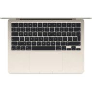 Laptop Apple MacBook Air 13", Procesor Apple M5 CPU cu 10 nuclee, GPU cu 8 nuclee, 13.6"(2560 x 1664) IPS 500nits, ram 16GB, 512GB SSD, tastatura US, culoare Starlight, macOS Sequoia