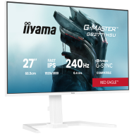 27" WHITE Fast IPS Gaming, G-Master Red Eagle, G-SYNC Compatible, 1920x1080 at 240Hz, 350cd/m2, 2x HDMI, DisplayPort, 0.4ms MPRT, Speakers, USB hub 1x3.2 1x USB-C, Black Tuner, 15cm height adjustable stand