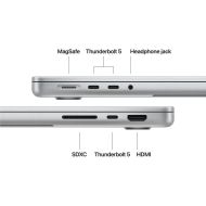 Laptop Apple MacBook Pro 14", Procesor Apple M5 Pro, CPU cu 15 nuclee, GPU cu 16 nuclee, 16 nuclee Neural Engine, 14.2"(3024 x 1964) Liquid Retina XDR 1000nits, ram 48GB, 1TB SSD, tastatura INT, culoare Silver, macOS Tahoe