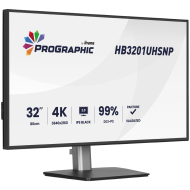 32" IPS BLACK 2.0 panel, 3840x2160 UHD, DCI-P3 99%, Pantone Certified, Delta E less than 2, USB-C dock LAN 96W PD DP-out, 4ms, 15cm height adjustable stand, 450cd/m2, CR 3000:1, HDMI, DisplayPort, Speakers, USB hub 3x3.2 plus 1x USB-C