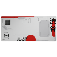 Mousepad Trust GXT 759 XXL, rosu/alb