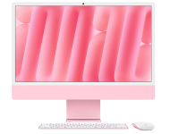 PC all in one Apple iMac 24 inch, Procesor Apple M4 CPU cu 10 nuclee, GPU cu 10 nuclee, Neural Engine 16 nuclee, 23.5" 4.5K (4480x2520) Retina 500niti, ram 24GB, 512GB SSD, tastatura ROM, culoare pink, macOS Sequoia