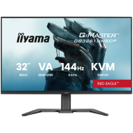 IIYAMA Gaming Monitor 32 VA Gaming G-Master Red Eagle FreeSync Premium 3840x2160 144Hz 400cd/m2 2xHDMI 2.1 DisplayPort USB-C 95W PD KVM 0.6ms MPRT speakers USB 2x3.2 2xC Black Tuner 15cm height adjustable stand