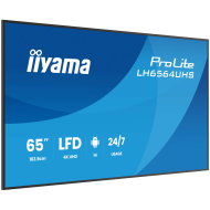 IIYAMAL LFD LH6564UHS-B1AG 65" 4K UHD VA 3840x2160 500cd 5000:1 6.5ms Android 14 OS, iiSignage2, iiControl, iiShare, EShare, FailOver landscape, portrait