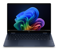 Laptop HP EliteBook X Flip G2i, Procesor Intel Core Ultra 7 366H up to 4.8GHz, 14" WUXGA (1920x1200) IPS anti-glare, 300nits, touch, ram 32GB 8533MHz LPDDR5x, 1TB SSD M.2 PCIe NVMe, Intel Graphics, culoare blue, Windows11 Pro