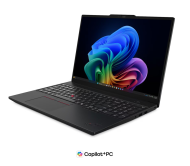 Laptop Lenovo ThinkPad T16 Gen 5 (Intel), Procesor Intel Core Ultra 5 325 up to 4.5GHz, 16" WUXGA (1920x1200) IPS 400nits Anti-glare, ram 16GB  6800MHz LPDDR5x, 512GB SSD M.2 PCIe NVMe, Intel Graphics, culoare black, Windows11 Pro