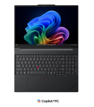 Laptop Lenovo ThinkPad T16 Gen 5 (Intel), Procesor Intel Core Ultra 7 355 up to 4.7GHz, 16" WUXGA (1920x1200) IPS 400nits Anti-glare, ram 16GB  6800MHz LPDDR5x, 1TB SSD M.2 PCIe NVMe, Intel Graphics, culoare black, Ubuntu